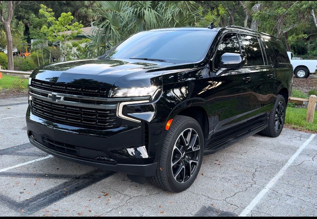 Transportation service car image (black SUV)