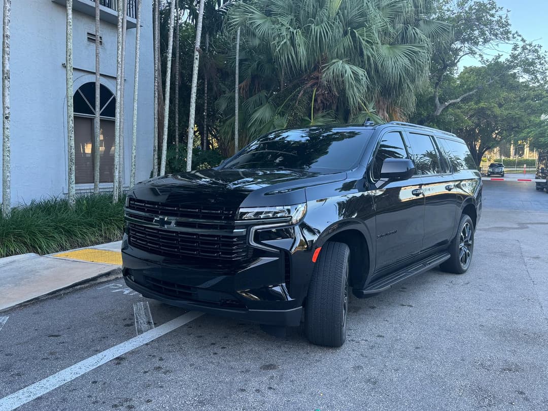 Transportation service car image (black SUV)